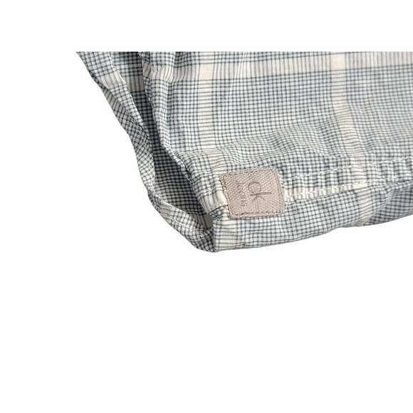 Calvin Klein Jeans Mens Short Sleeve Plaid Button Down Shirt Size L - Picture 9 of 9